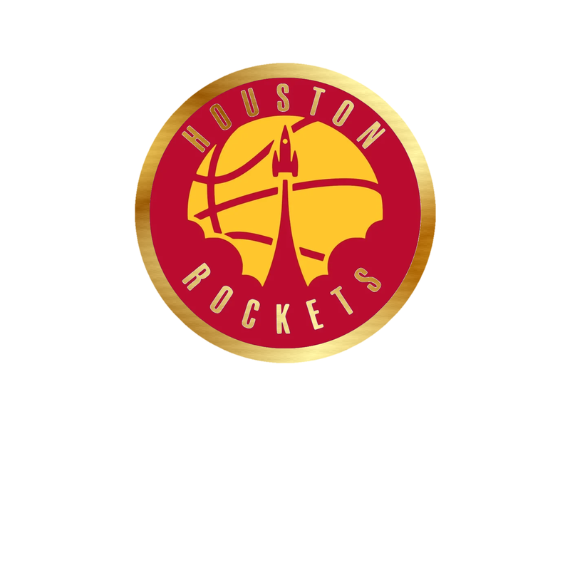 Houston Rockets - Image 6 - Gold Chrome Vinyl Sticker - Custom Size