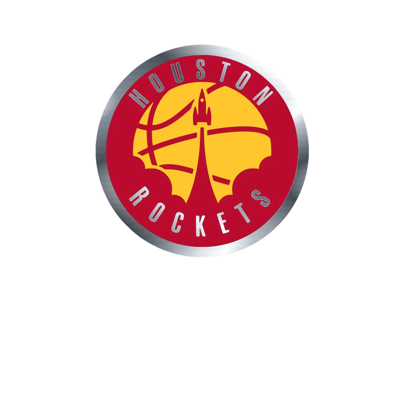 Houston Rockets - Image 6 - Silver Chrome Vinyl Sticker - Custom Size
