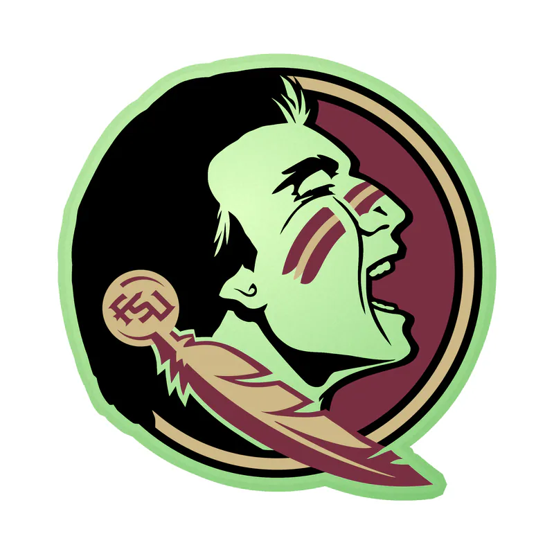 Florida State Seminoles - Image 3 - Glow in the Dark Vinyl Decal - Custom Size