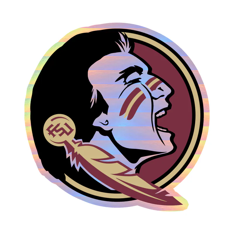 Florida State Seminoles - Image 3 - Holographic Vinyl Decal - Custom Size