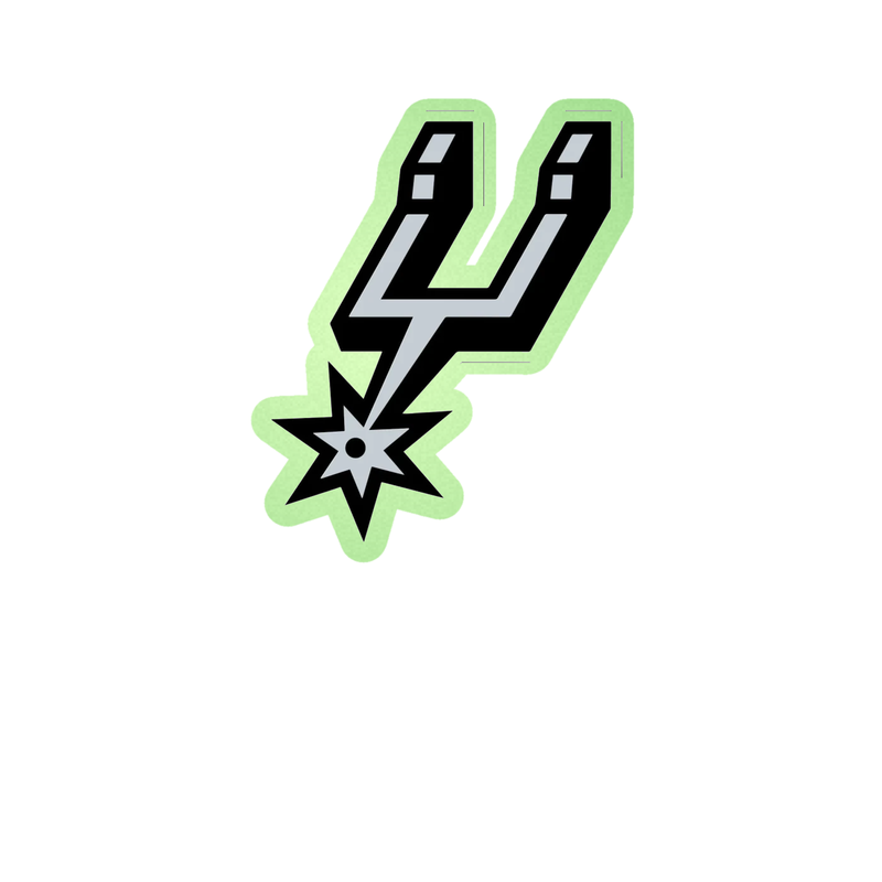 San Antonio Spurs - Image 4 - Glow in the Dark Vinyl Sticker - Custom Size