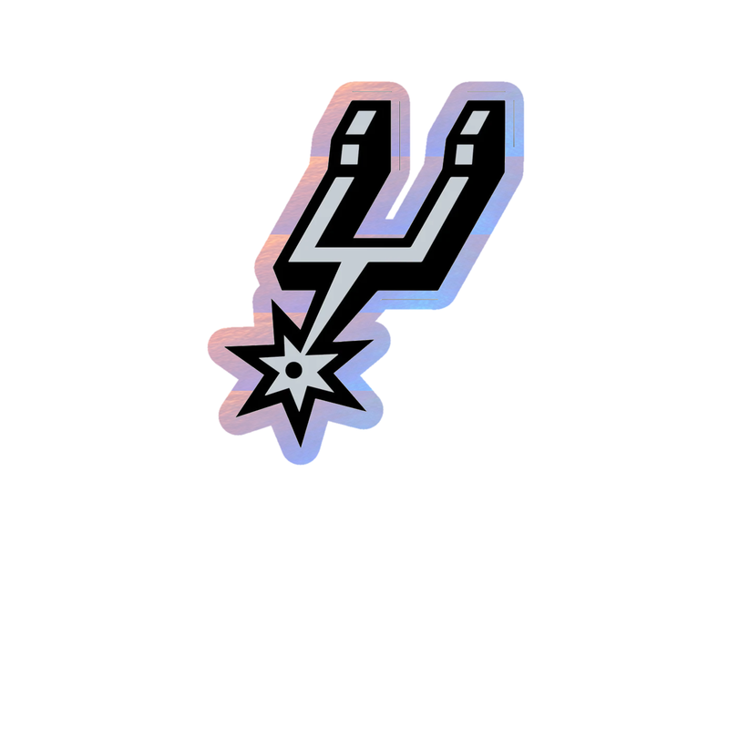 San Antonio Spurs - Image 4 - Holographic Vinyl Sticker - Custom Size