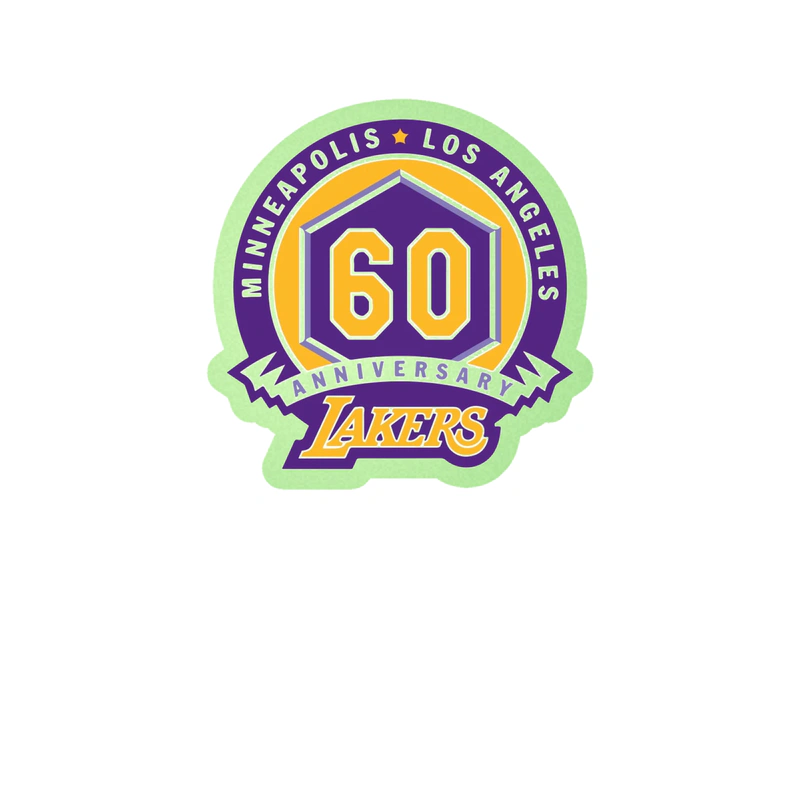 Los Angeles Lakers - Image 5 - Glow in the Dark Vinyl Sticker - Custom Size