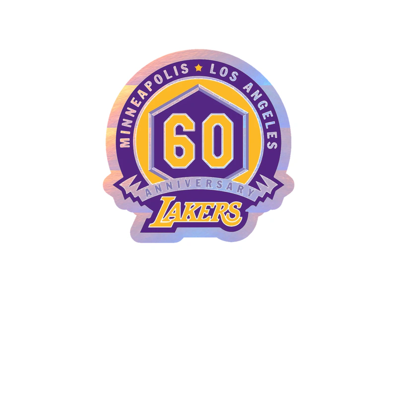 Los Angeles Lakers - Image 5 - Holographic Vinyl Sticker - Custom Size