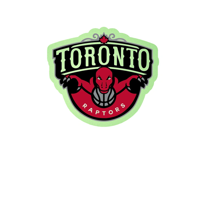 Toronto Raptors - Image 11 - Glow in the Dark Vinyl Sticker - Custom Size