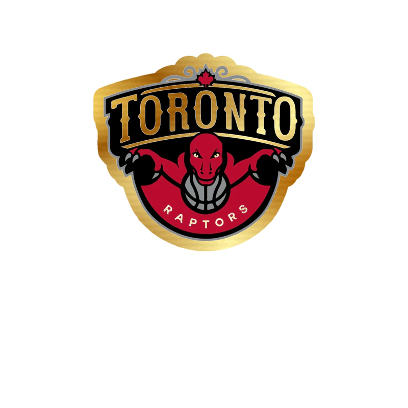 Toronto Raptors - Image 11 - Gold Chrome Vinyl Sticker - Custom Size
