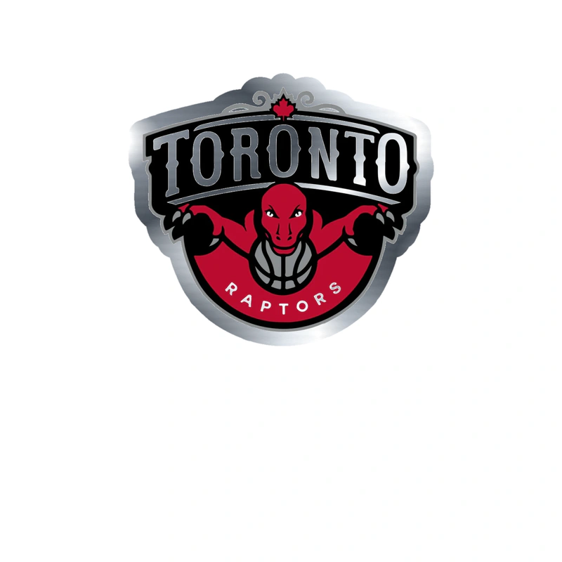 Toronto Raptors - Image 11 - Silver Chrome Vinyl Sticker - Custom Size