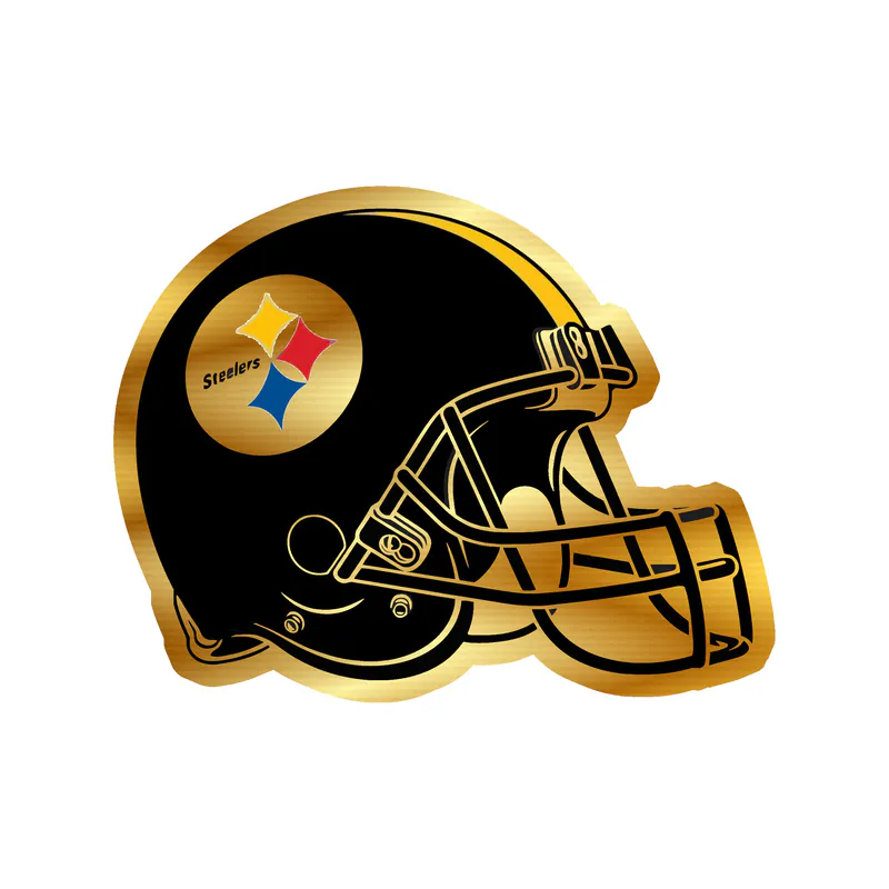 Pittsburgh Steelers - Image 5 - Gold Chrome Vinyl Sticker - Custom Size