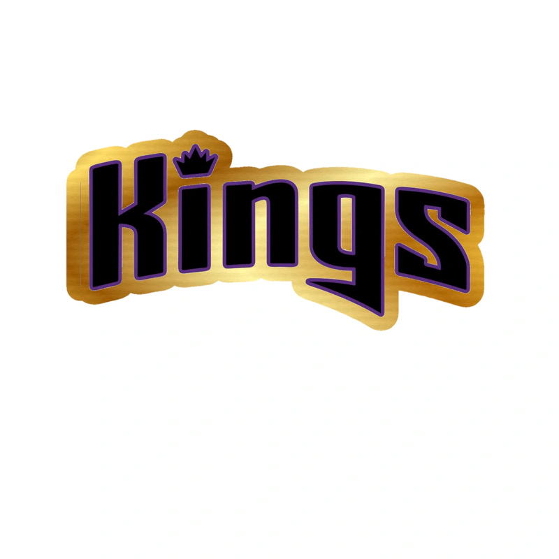 Sacramento Kings - Image 7 - Gold Chrome Vinyl Sticker - Custom Size