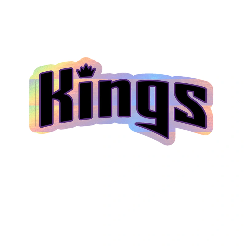 Sacramento Kings - Image 7 - Holographic Vinyl Sticker - Custom Size