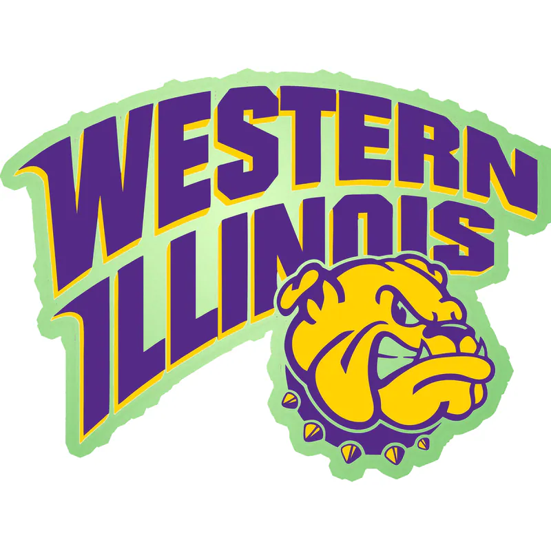 Western Illinois University - Lettering - Glow in the Dark Vinyl Decal - Custom Size