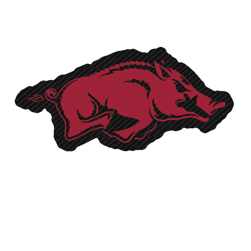 Arkansas Razorbacks - Image 22 - Carbon Fiber Vinyl Decal - Custom Size
