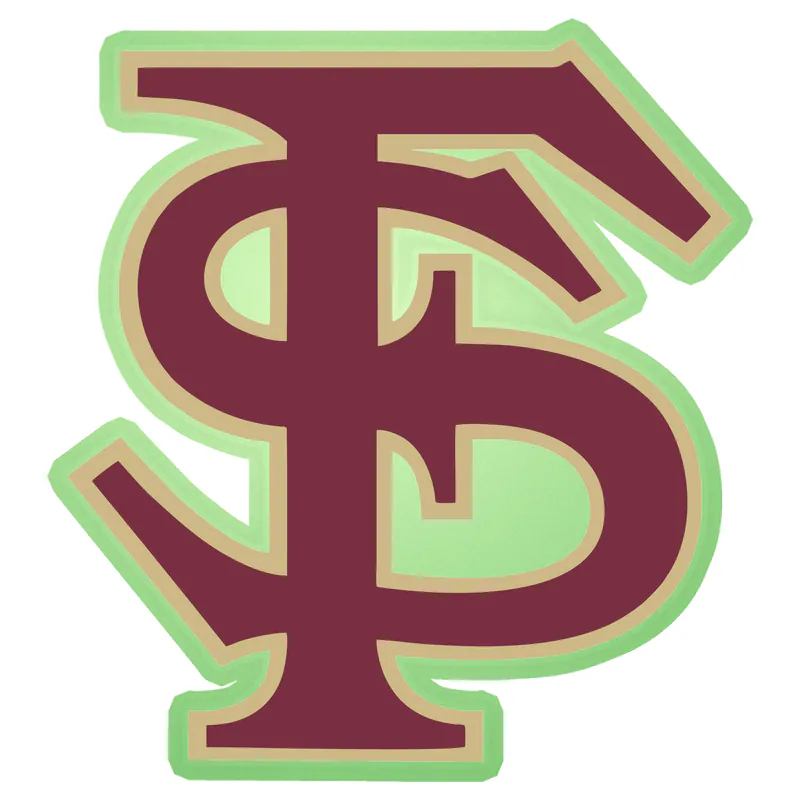 Florida State Seminoles - Image 2 - Glow in the Dark Vinyl Decal - Custom Size