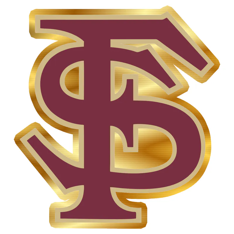Florida State Seminoles - Image 2 - Gold Chrome Vinyl Decal - Custom Size