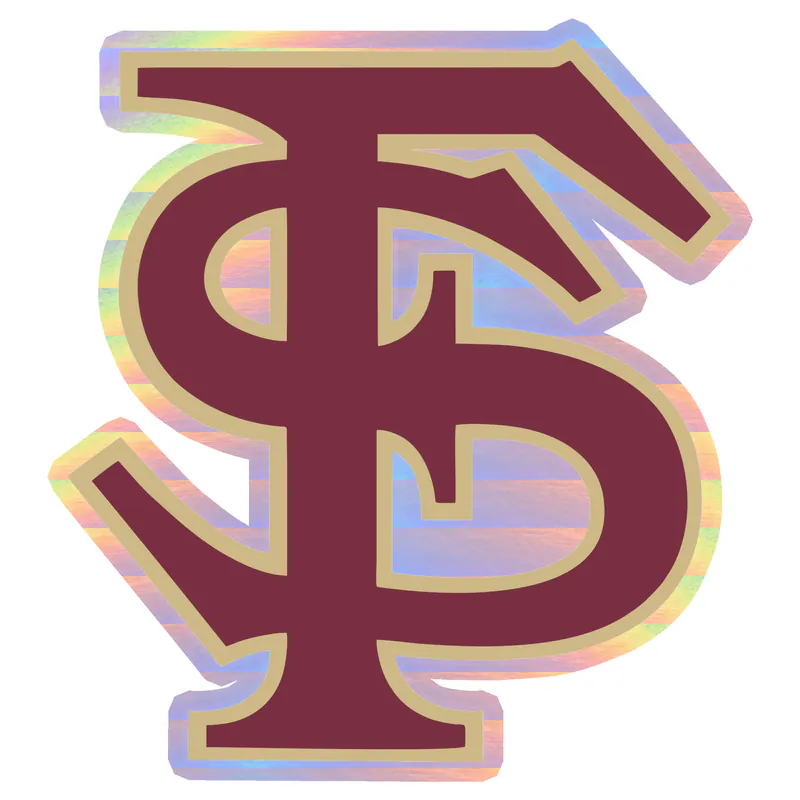 Florida State Seminoles - Image 2 - Holographic Vinyl Decal - Custom Size