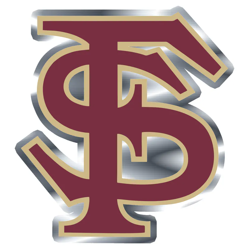 Florida State Seminoles - Image 2 - Silver Chrome Vinyl Decal - Custom Size
