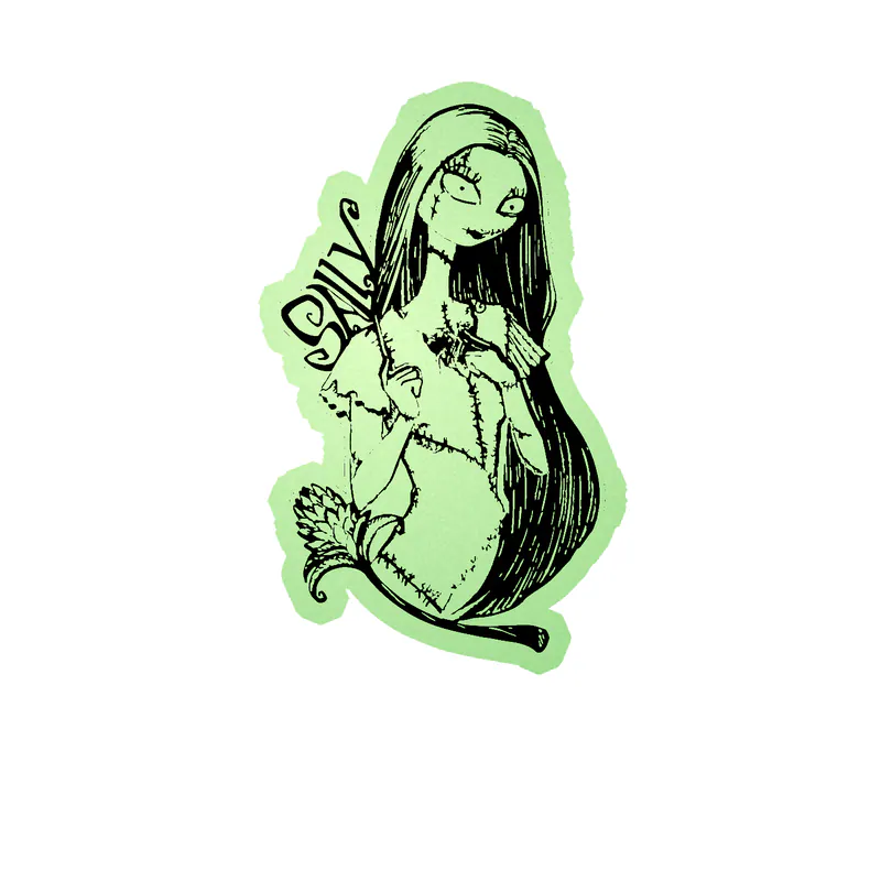 Nightmare Before Christmas Glow in the Dark Vinyl Sticker - Custom Size