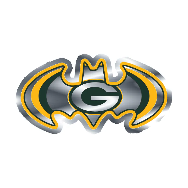 Green Bay Packers - Image 11 - Silver Chrome Vinyl Sticker - Custom Size