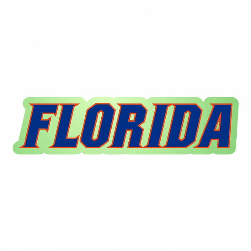 Florida Glow in the Dark Vinyl Decal Custom size for Jason 36x171