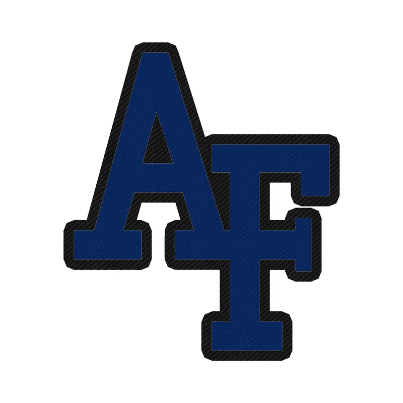 Air Force Falcons Carbon Fiber Vinyl Decal - Custom Size