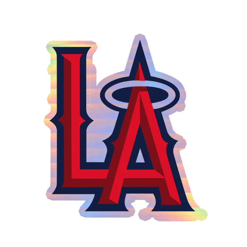 Los Angeles Angels - LA - Holographic Vinyl Sticker - Custom Size