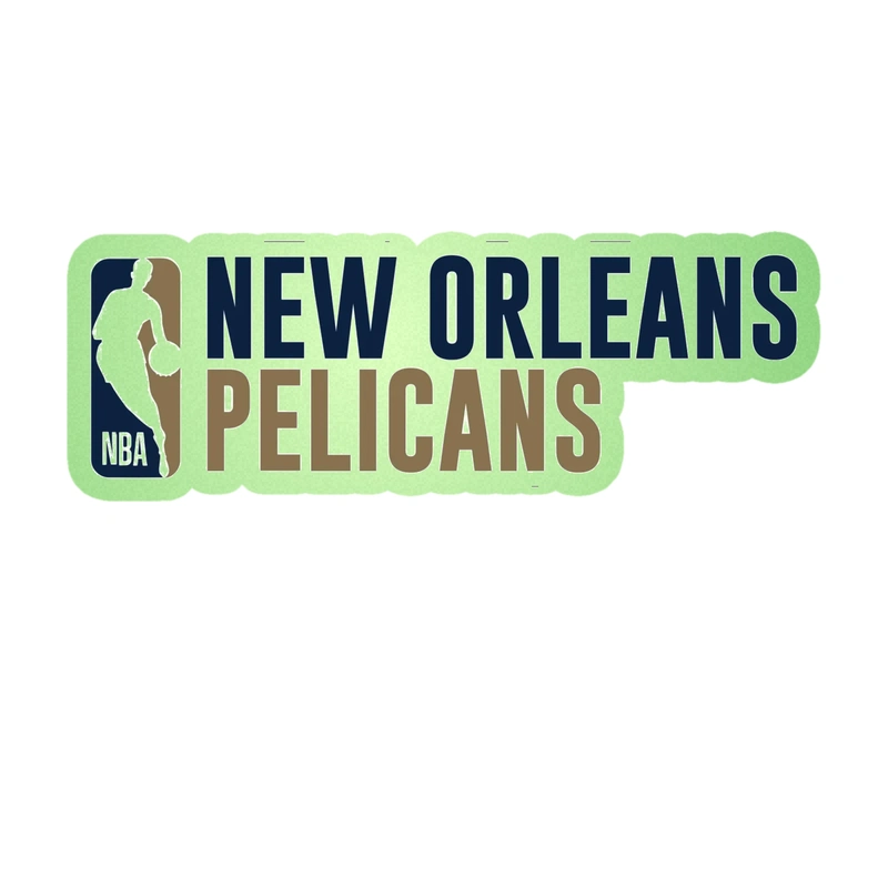 New Orleans Pelicans - Image 7 - Glow in the Dark Vinyl Sticker - Custom Size