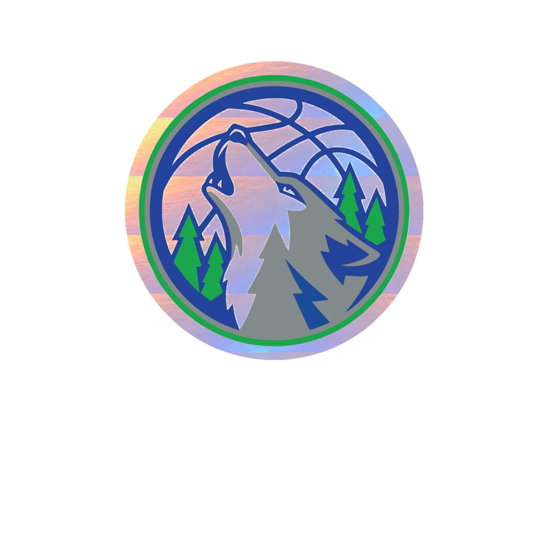 Minnesota Timberwolves - Image 8 - Holographic Vinyl Sticker - Custom Size