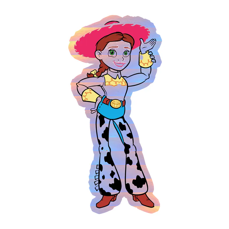 Toy Story Jessie Holographic Vinyl Sticker - Custom Size