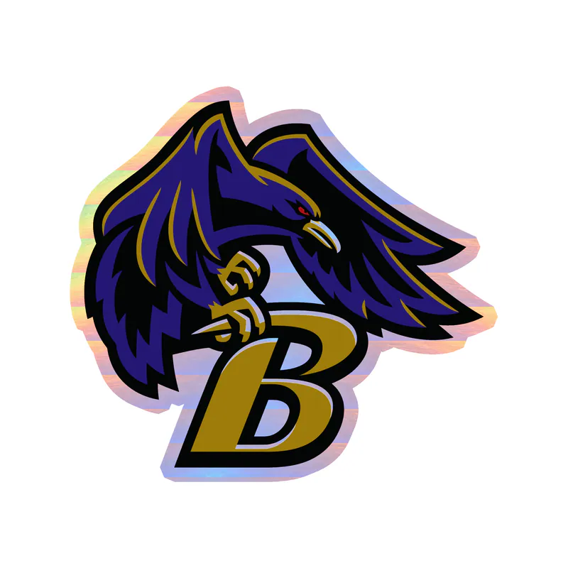 Baltimore Ravens - Image 4 - Holographic Vinyl Sticker - Custom Size