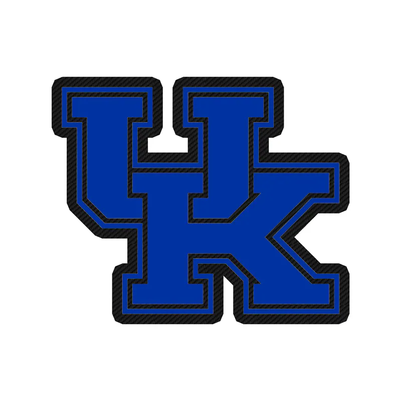 University of Kentucky - Carbon Fiber Vinyl Decal - Custom Size