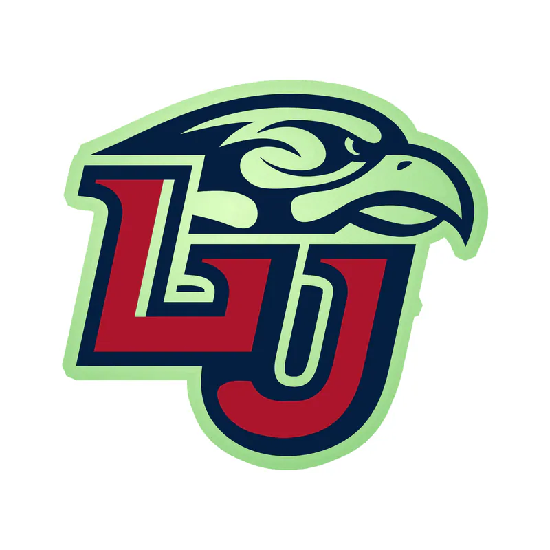 Liberty Flames - LU - Glow in the Dark Vinyl Decal - Custom Size