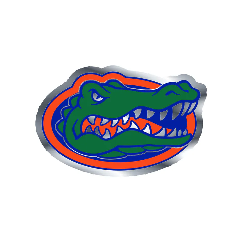 Florida Gators - Image 10 - Silver Chrome Vinyl Decal - Custom Size