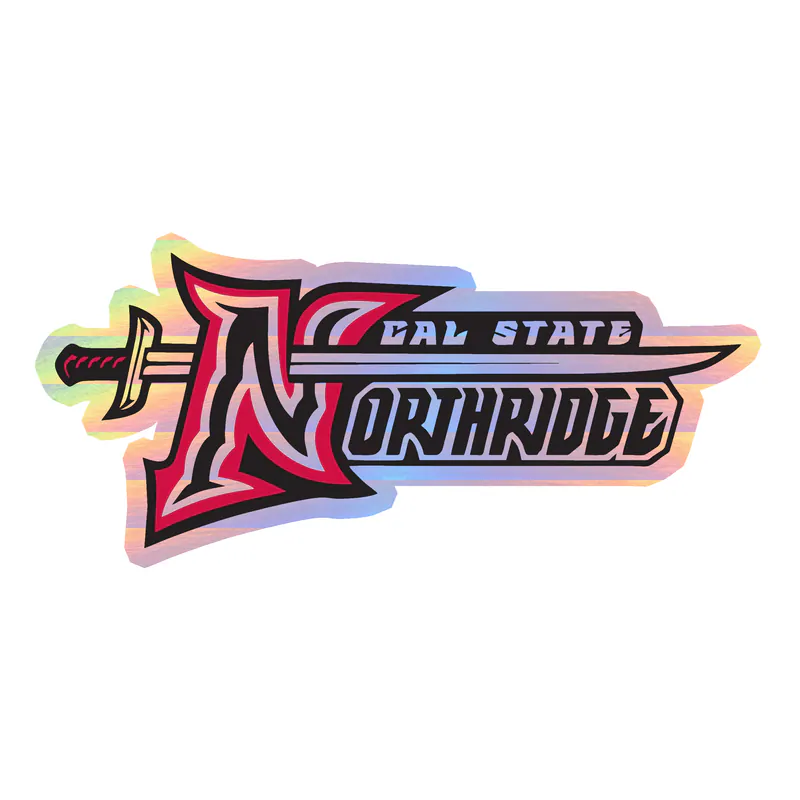 Cal State Northridge Matadors - Image 2 - Holographic Vinyl Decal - Custom Size