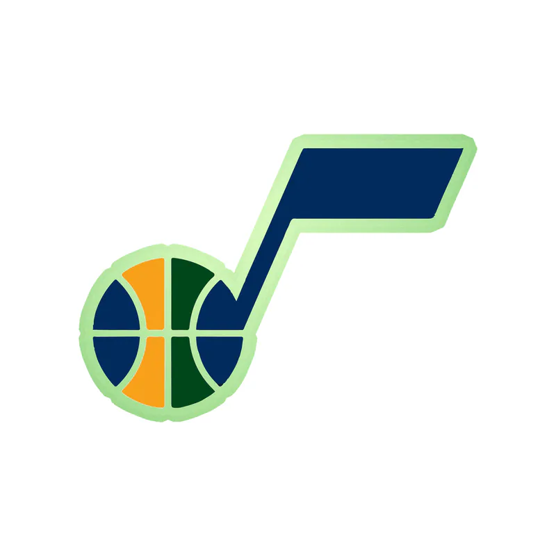 Utah Jazz - Image 4 - Glow in the Dark Vinyl Sticker - Custom Size