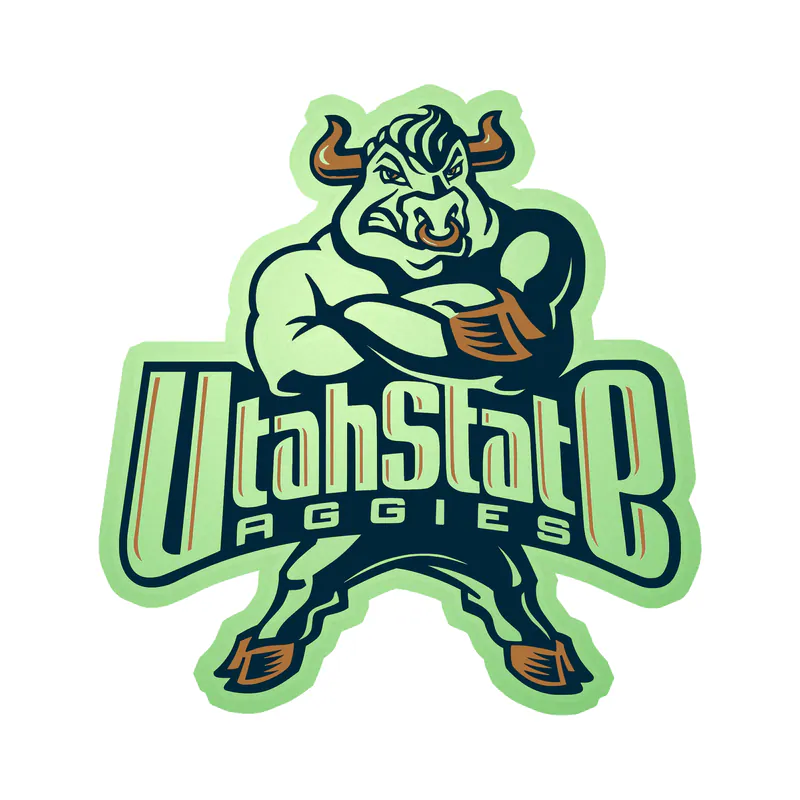 Utah State Aggies - Image 2 - Glow in the Dark Vinyl Decal - Custom Size