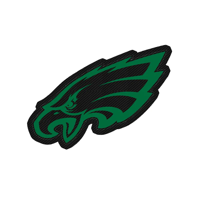 Philadelphia Eagles - Image 9 - Carbon Fiber Vinyl Sticker - Custom Size