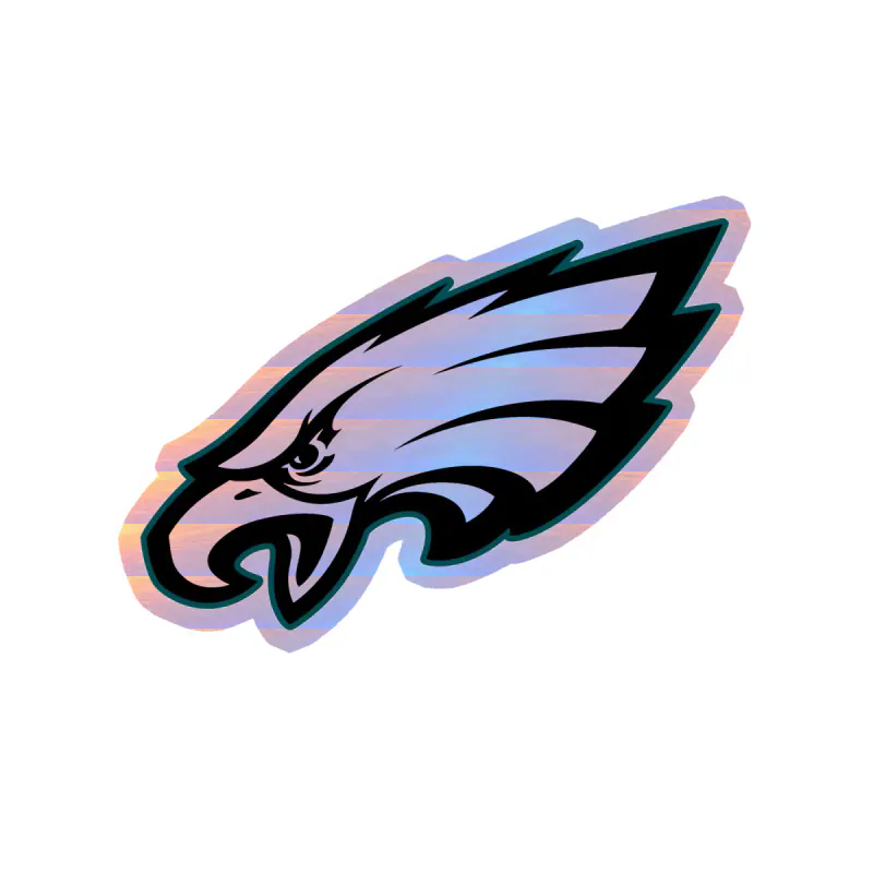 Philadelphia Eagles - Image 9 - Holographic Vinyl Sticker - Custom Size