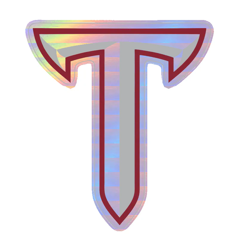 Troy University- Holographic Vinyl Decal - Custom Size