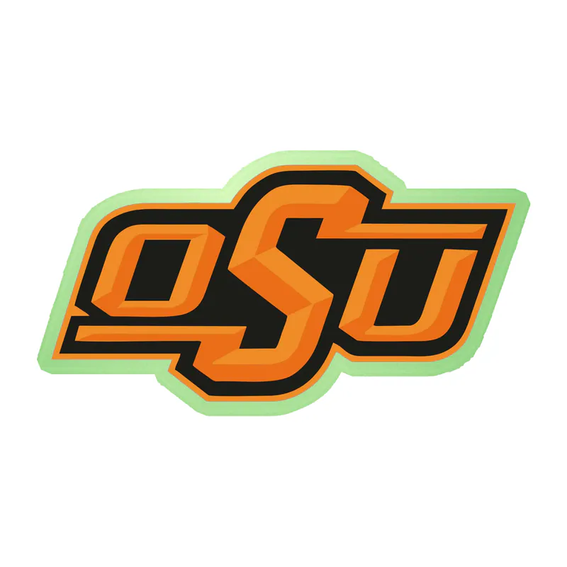 Oklahoma State University Cowboys - Image 2 - Glow in the Dark Vinyl Decal - Custom Size