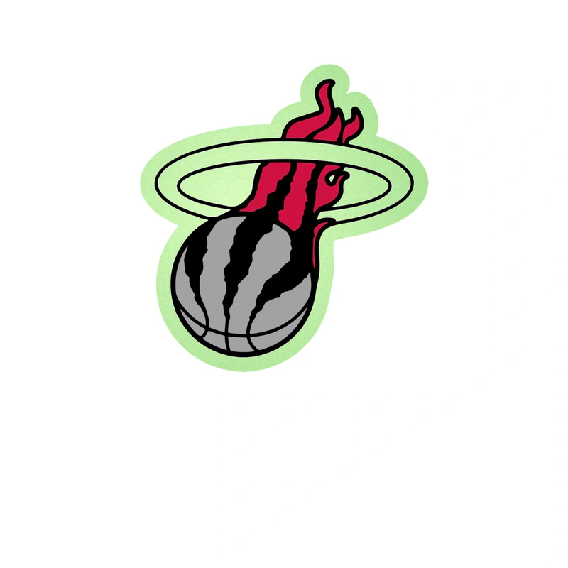 Toronto Raptors - Image 2 - Glow in the Dark Vinyl Sticker - Custom Size
