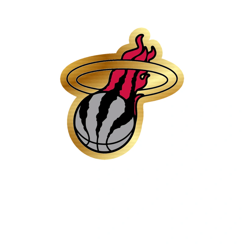 Toronto Raptors - Image 2 - Gold Chrome Vinyl Sticker - Custom Size