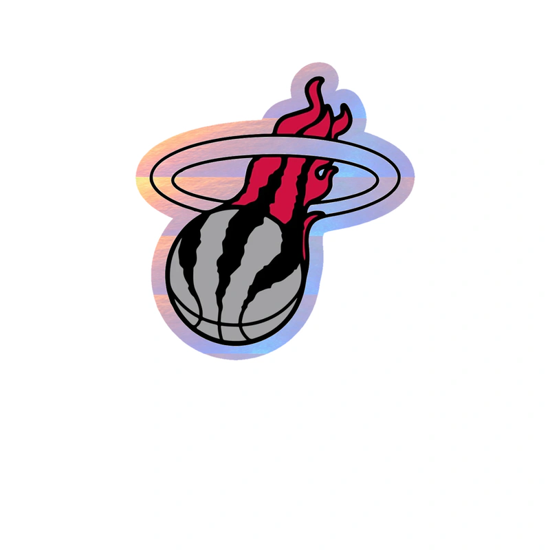 Toronto Raptors - Image 2 - Holographic Vinyl Sticker - Custom Size