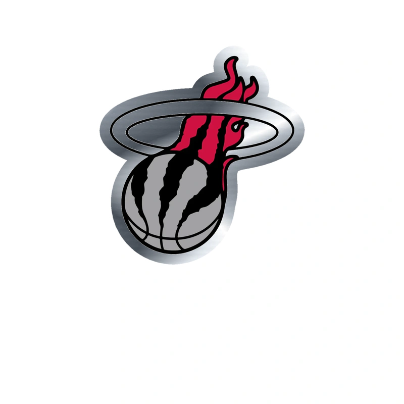 Toronto Raptors - Image 2 - Silver Chrome Vinyl Sticker - Custom Size