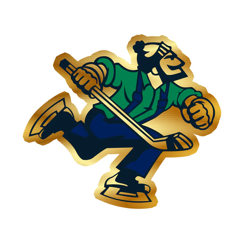 Vancouver Canucks - Guy - Gold Chrome Vinyl Sticker - Custom Size