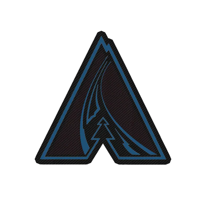 Colorado Avalanche - A - Carbon Fiber Vinyl Sticker - Custom Size