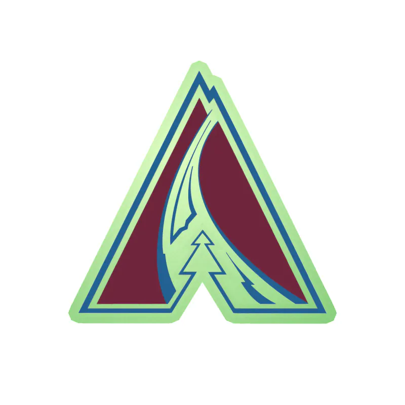 Colorado Avalanche - A - Glow in the Dark Vinyl Sticker - Custom Size