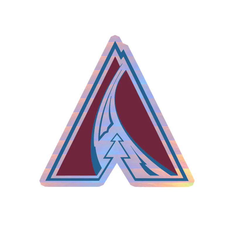 Colorado Avalanche - A - Holographic Vinyl Sticker - Custom Size
