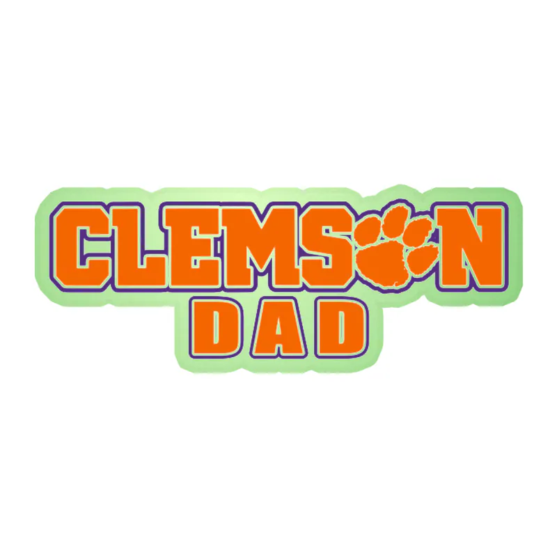 Clemson Tigers - Image 1 - Glow in the Dark Vinyl Decal - Custom Size
