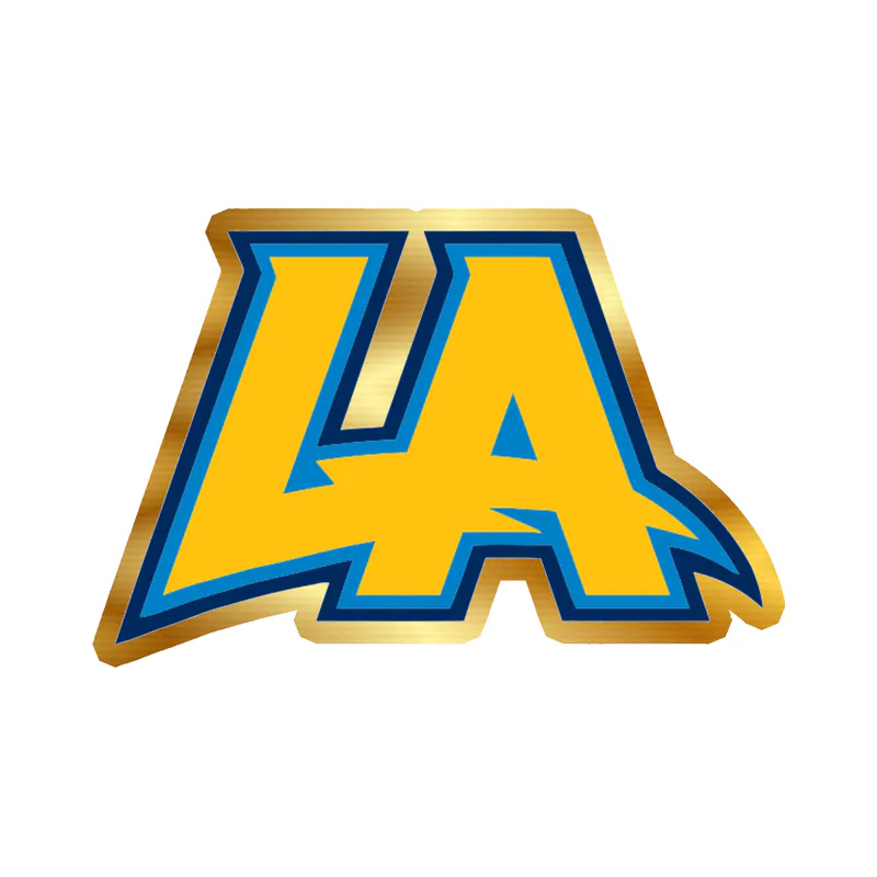 Los Angeles Chargers - LA - Gold Chrome Vinyl Sticker - Custom Size