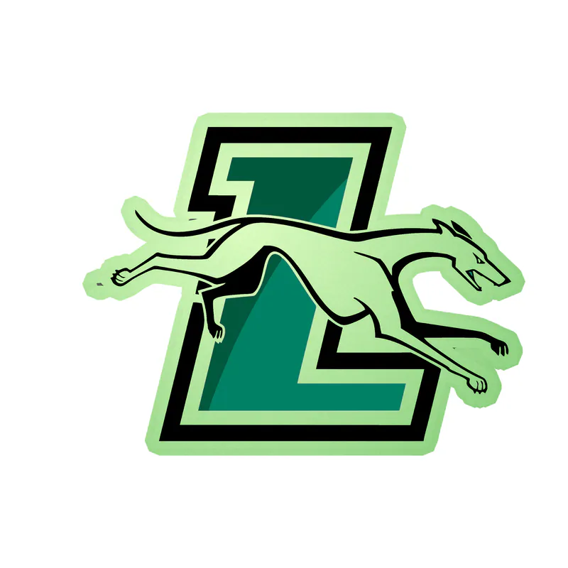 Loyola Greyhounds - L With Greyhound - Glow in the Dark Vinyl Decal - Custom Size